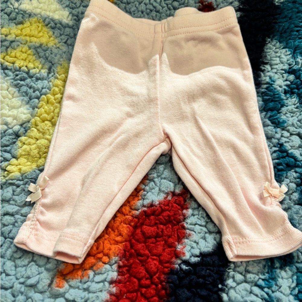 Pink Baby Bottoms with Bow Accents